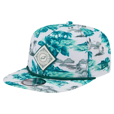 Casquette Snapback Adventure Golfer blanche New Era pour homme des Philadelphia Eagles