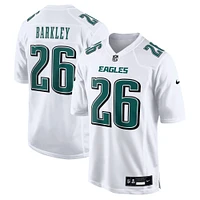 Maillot de jeu Nike Saquon Barkley Tundra blanc pour homme des Philadelphia Eagles