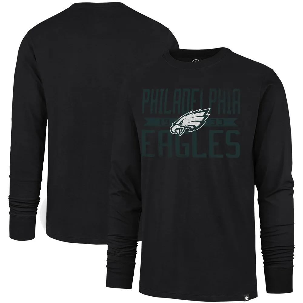 Lids Philadelphia Eagles '47 Brand Wide Out Franklin Long Sleeve T-Shirt -  Black
