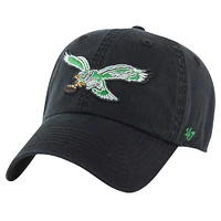 Men's '47 Black Philadelphia Eagles Classic Franchise Legacy Fitted Hat