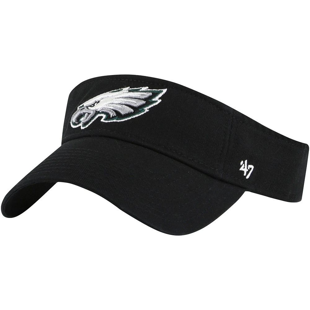 Men's '47 Black Philadelphia Eagles Clean Up Visor