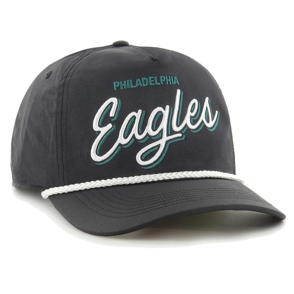Men's '47 Black Philadelphia Eagles Fairway Hitch brrr Adjustable Hat