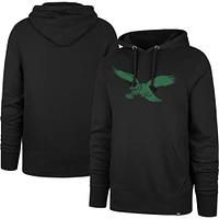 Chandail à capuchon enfiler Headline des Eagles de Philadelphie Gridiron Classics '47 noirs pour homme