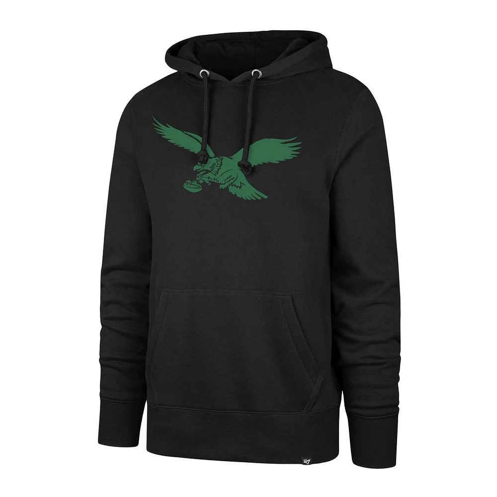Chandail à capuchon enfiler Headline des Eagles de Philadelphie Gridiron Classics '47 noirs pour homme