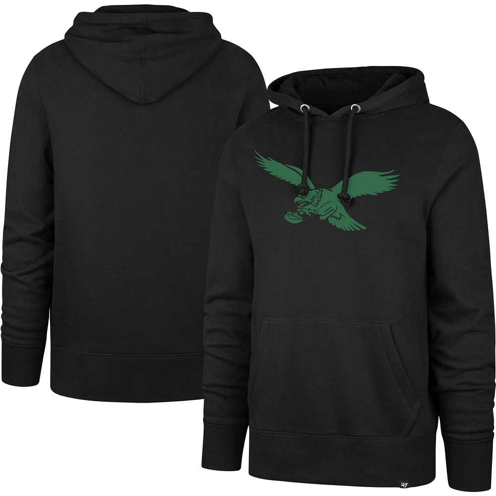 Chandail à capuchon enfiler Headline des Eagles de Philadelphie Gridiron Classics '47 noirs pour homme
