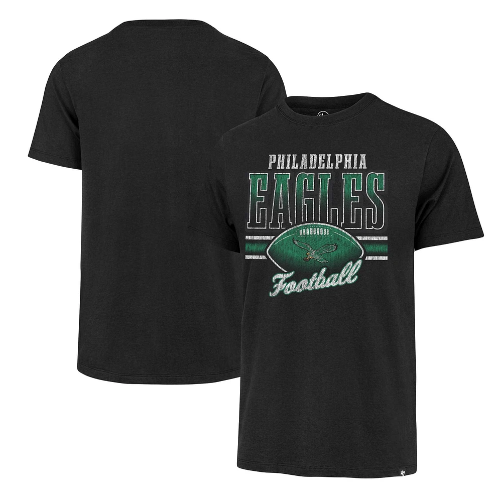 T-shirt noir '47 pour hommes des Eagles de Philadelphie Gridiron Classics Last Call Franklin