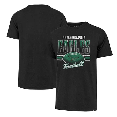 Men's '47 Black Philadelphia Eagles Gridiron Classics Last Call Franklin T-Shirt