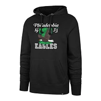 Men's '47  Black Philadelphia Eagles Regional Headline Pullover Hoodie