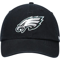 Casquette ajustable de nettoyage secondaire des Eagles de Philadelphie '47 noires pour hommes