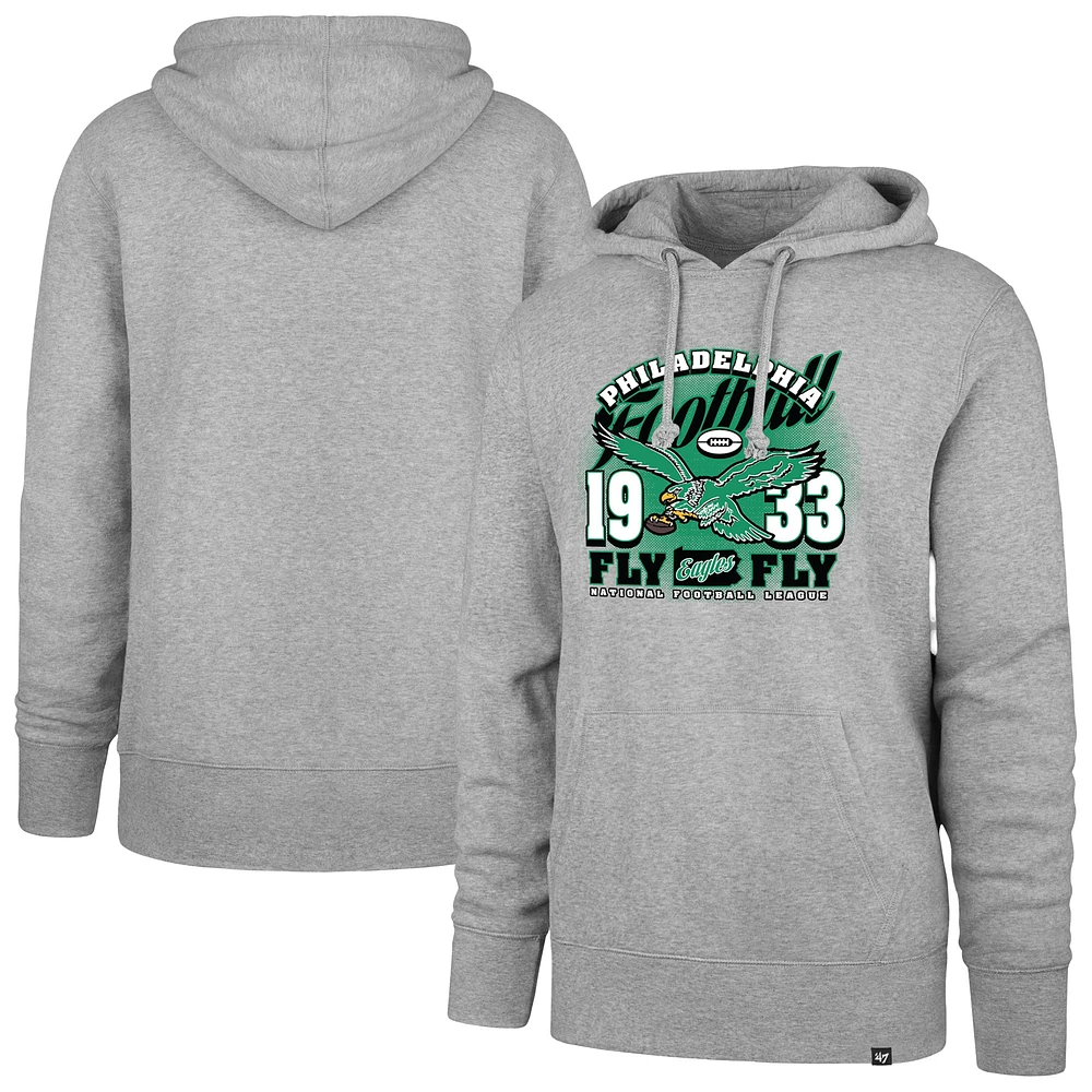 Sweat à capuche gris Philadelphia Eagles Regional Headline '47 pour homme