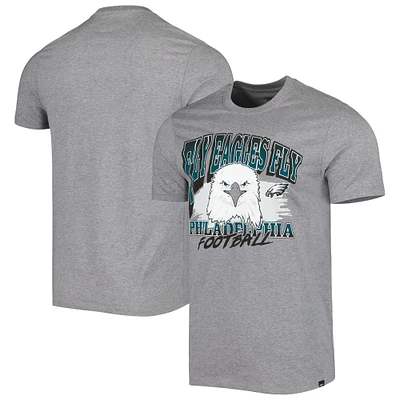 T-shirt régional super rival des Eagles de Philadelphie '47 gris chiné pour homme