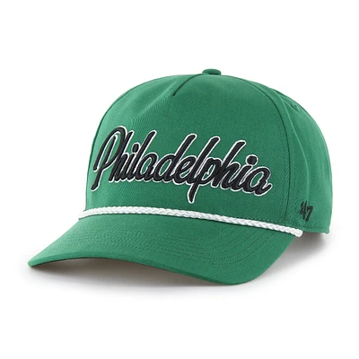 Casquette ajustable à revers pour homme '47 Kelly Green Philadelphia Eagles