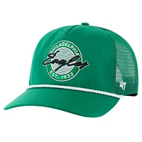 Casquette réglable '47 Kelly Green Philadelphia Eagles Promenade Hitch Trucker pour hommes