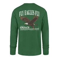 Men's '47 Kelly Green Philadelphia Eagles Regional Backer Franklin Long Sleeve T-Shirt