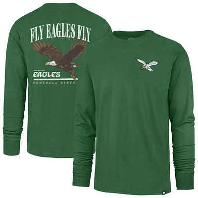 Men's '47 Kelly Green Philadelphia Eagles Regional Backer Franklin Long Sleeve T-Shirt