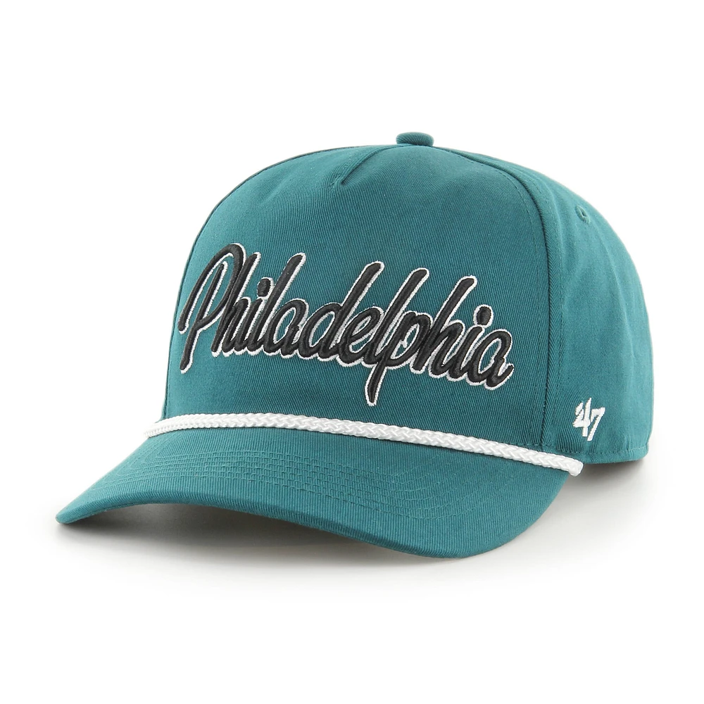 Casquette ajustable à revers pour homme '47 Midnight Green Philadelphia Eagles