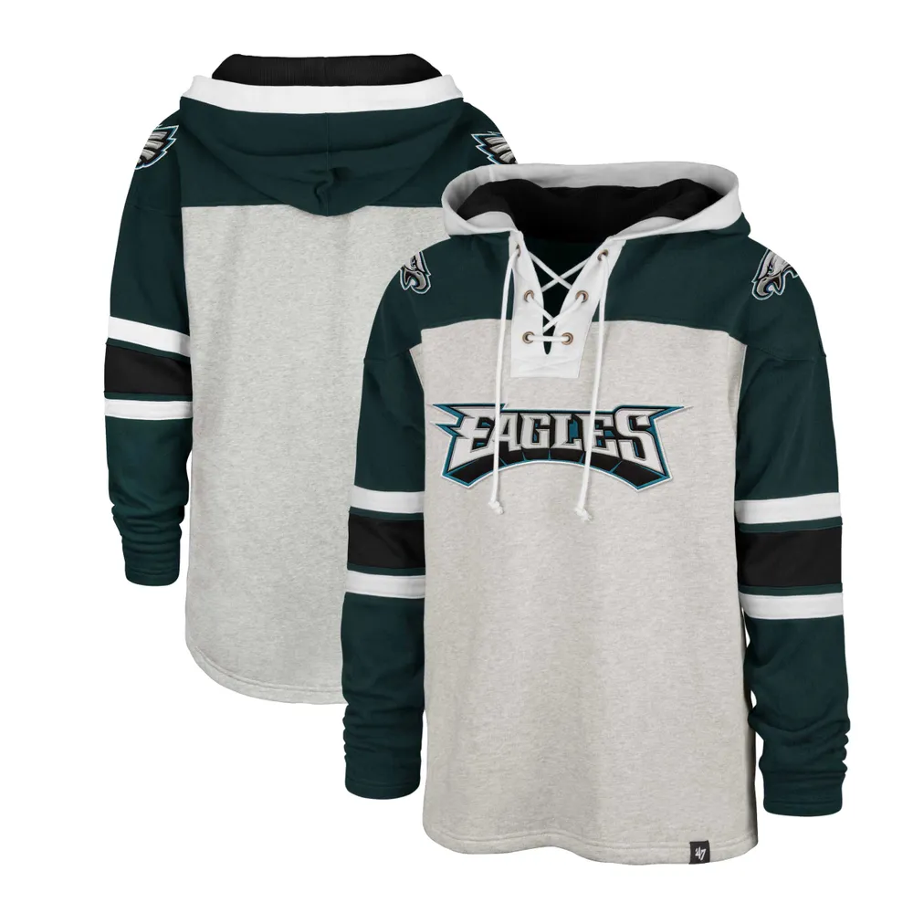 Men's Fanatics Branded Heather Charcoal Philadelphia Eagles Big & Tall Camo Pullover Hoodie