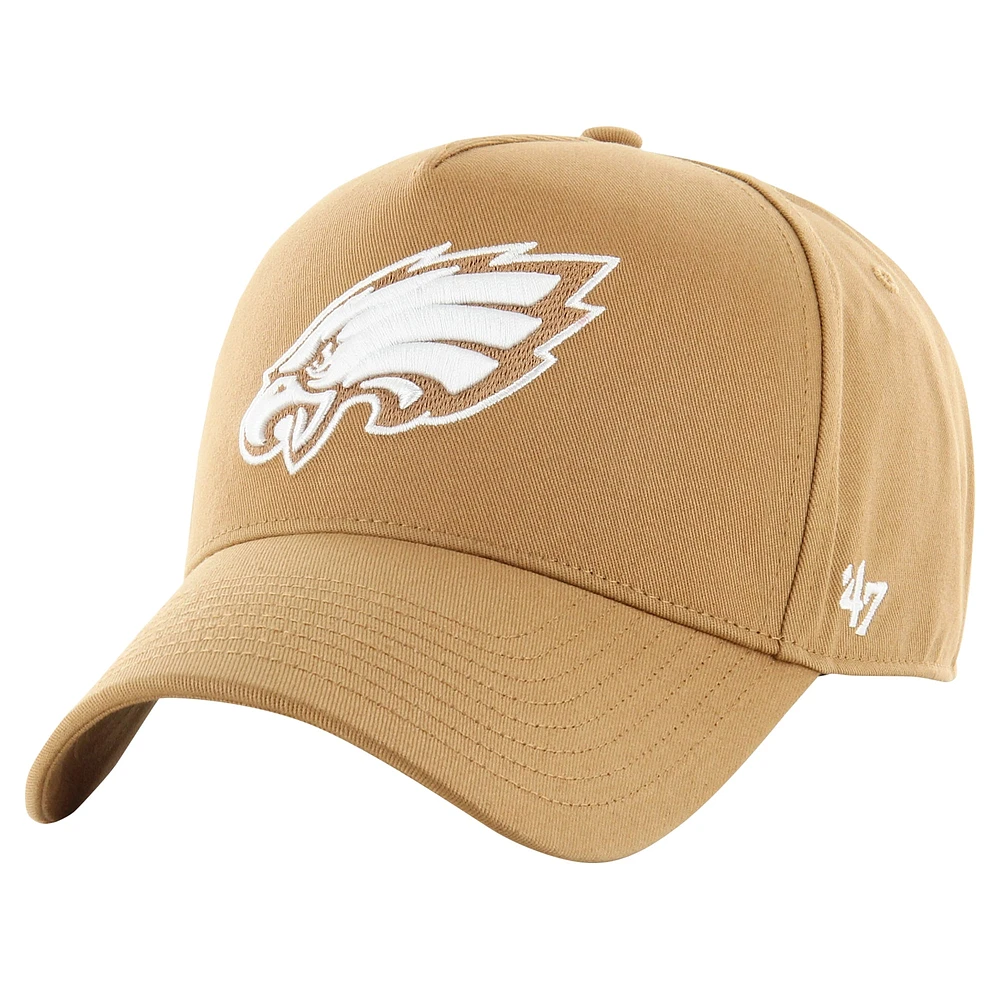 Casquette réglable '47 Tan Philadelphia Eagles Ballpark MVP pour hommes