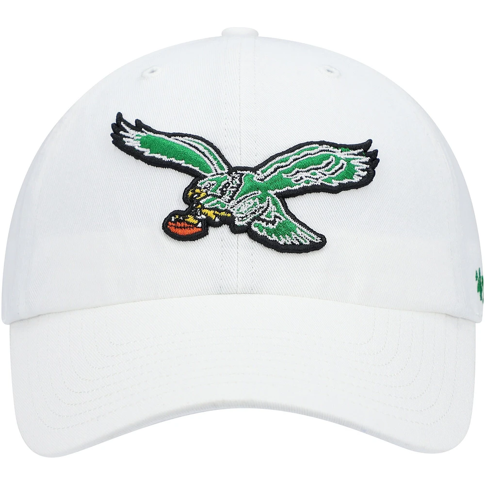 Casquette ajustable Clean Up Legacy '47 blanche des Eagles de Philadelphie pour hommes