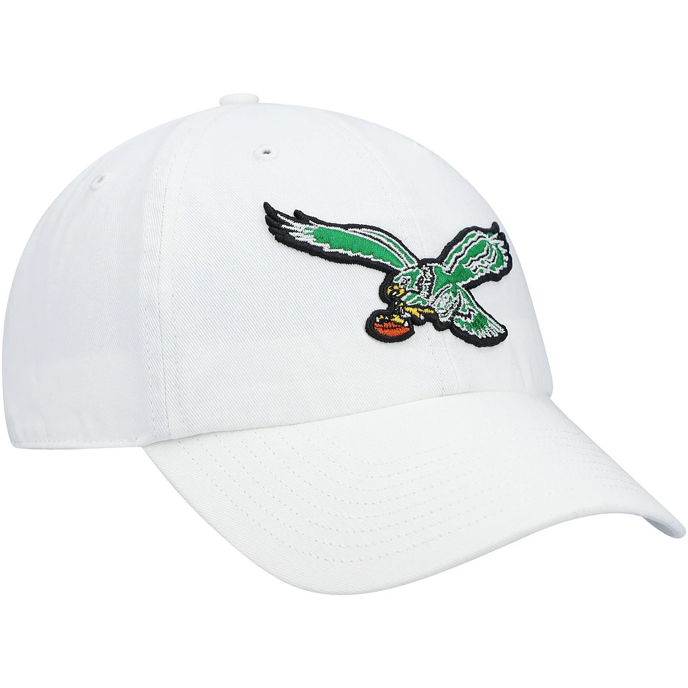 Casquette ajustable Clean Up Legacy '47 blanche des Eagles de Philadelphie pour hommes