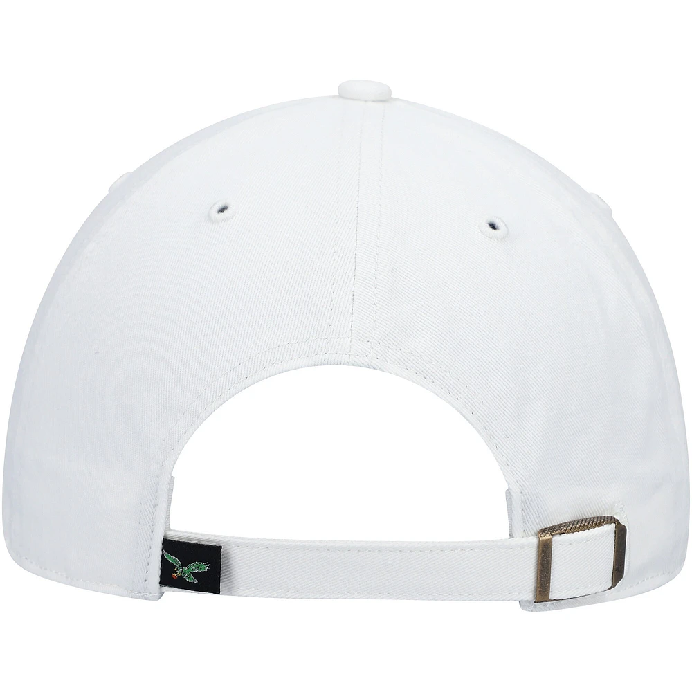 Casquette ajustable Clean Up Legacy '47 blanche des Eagles de Philadelphie pour hommes