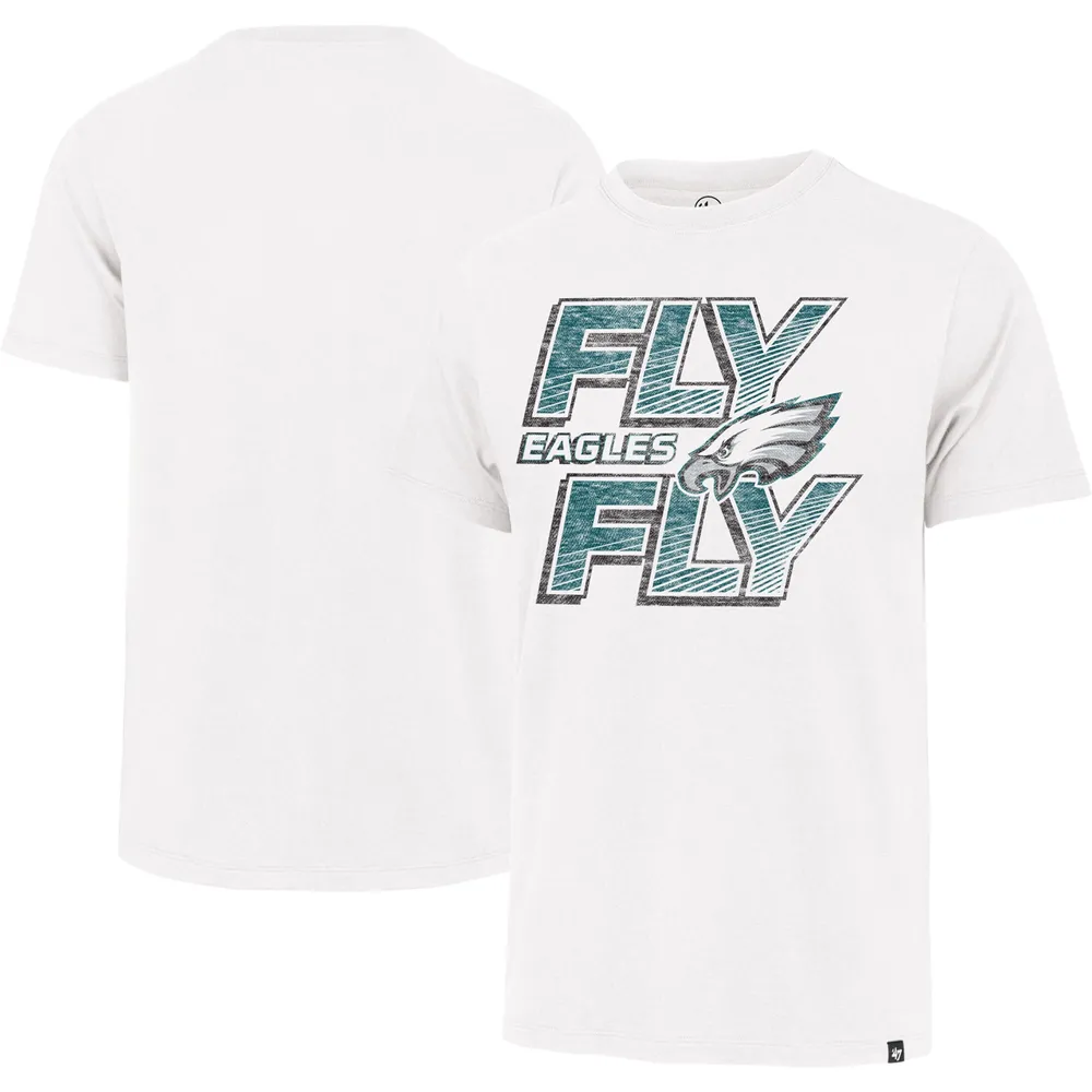 T-shirt pour homme '47 White Philadelphia Eagles Fly Regional Franklin