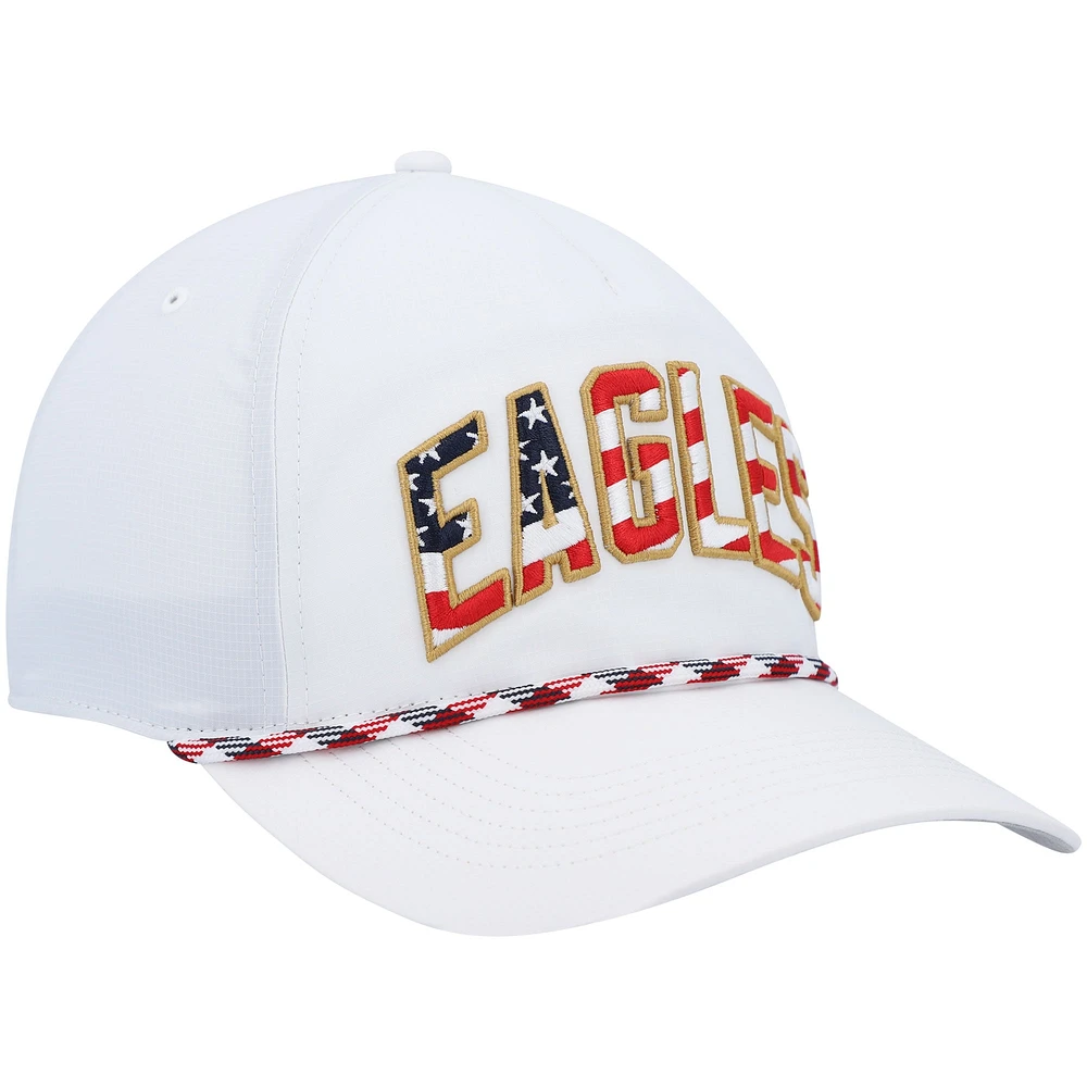 Casquette réglable '47 Philadelphia Eagles Hitch Stars and Stripes Trucker blanche pour homme