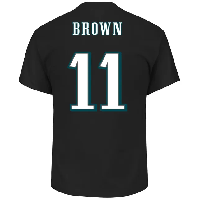 Fanatics Branded Men's A.J. Brown Black Philadelphia Eagles Super Bowl LVII Big & Tall Name & Number T-Shirt