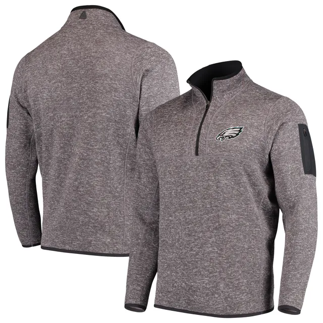 Men's Antigua Charcoal Philadelphia Eagles Victory Full-Zip Hoodie 