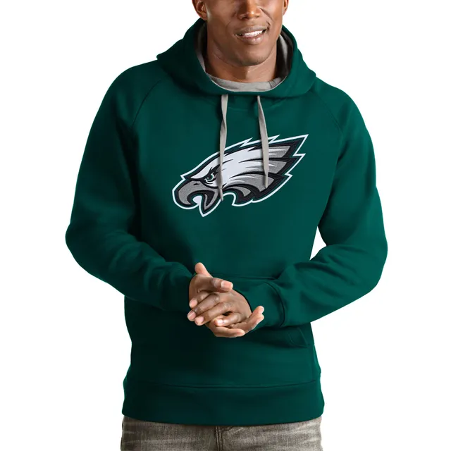 Philadelphia Eagles Big & Tall Team Logo Pullover Hoodie - Midnight  Green/Heathered Gray