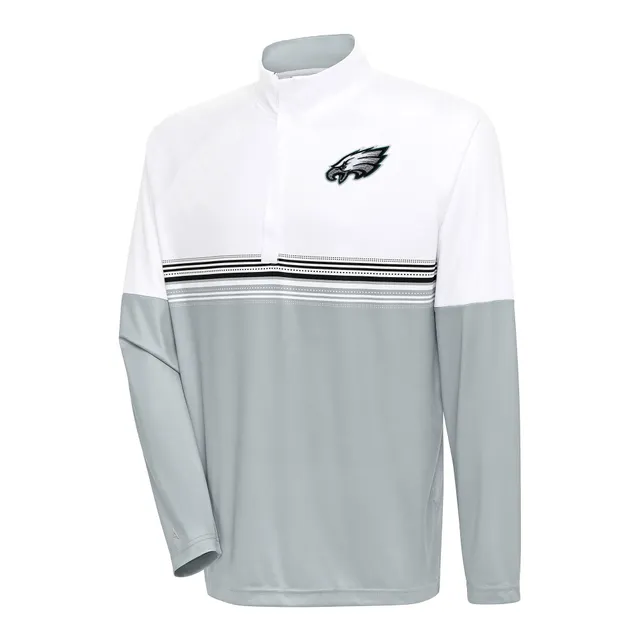 Lids Philadelphia Eagles Antigua Team Logo Throwback Quarter-Zip Pullover  Top