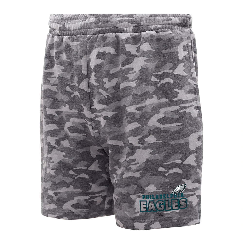 Short camouflage Concepts Sport Charcoal Philadelphia Eagles Biscayne pour hommes