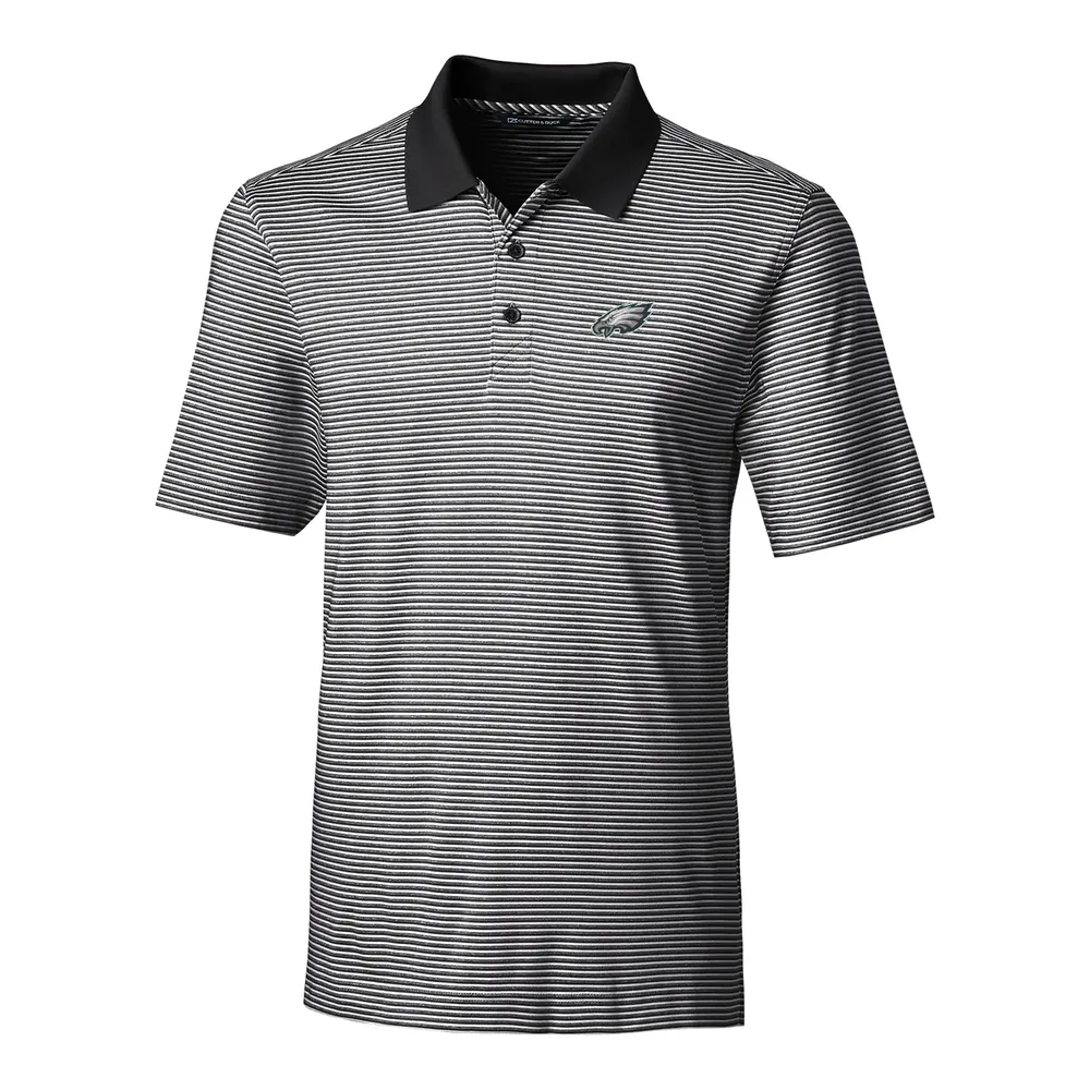 Lids Philadelphia Eagles Cutter & Buck Big Tall Forge Tonal Stripe Polo -  Black