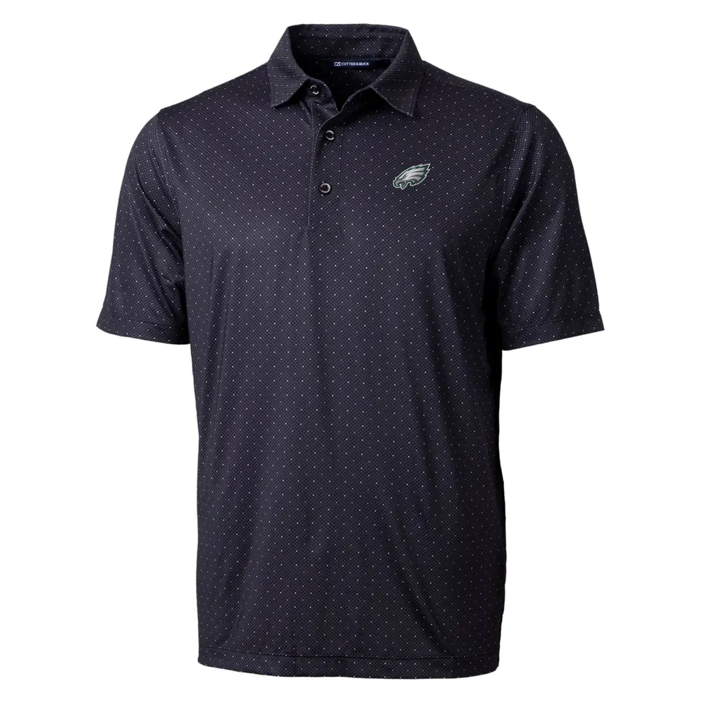 Men's Cutter & Buck Gray Philadelphia Eagles Advantage Tri-Blend Space Dye Polo Size: Small