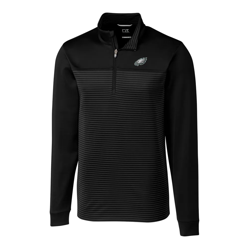 Lids Philadelphia Eagles Cutter & Buck Big Tall Traverse Stripe Half-Zip  Pullover Jacket - Black