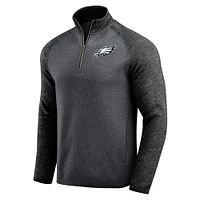 Men's Darius Rucker Collection by Fanatics Black Philadelphia Eagles Tonal Quarter-Zip Jacket