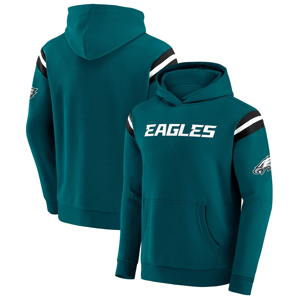 Sweat à capuche délavé pour homme de la collection Darius Rucker par Fanatics, vert Philadelphia Eagles