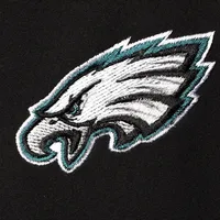 Veste à capuche entièrement zippée Dunbrooke pour hommes, noir/gris, Philadelphia Eagles Big & Tall Alpha