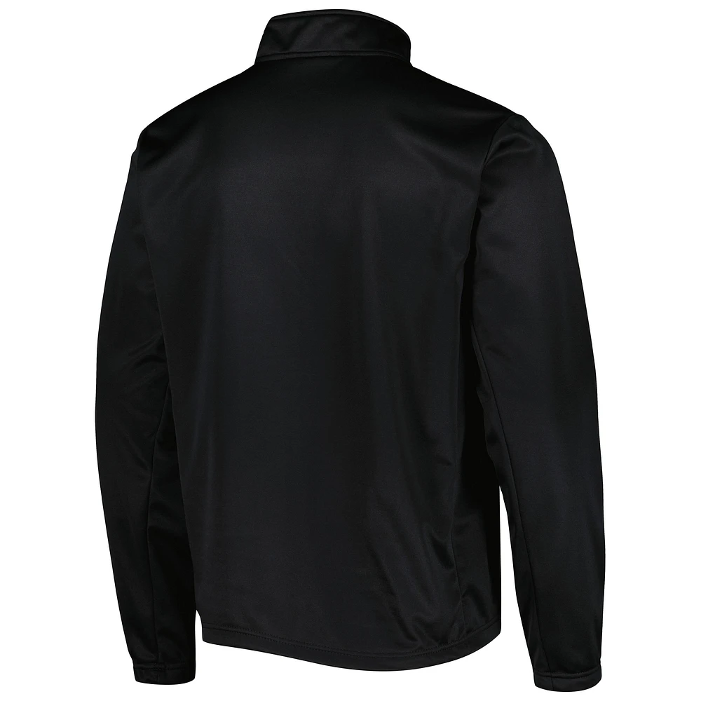 Men's Dunbrooke Black Philadelphia Eagles All-Star Tech Quarter-Zip Top