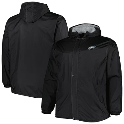 Veste entièrement zippée Dunbrooke noire pour hommes des Eagles de Philadelphie Big & Tall Legacy Stadium