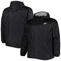 Men's Dunbrooke Black Philadelphia Eagles Big & Tall Legacy Stadium Full-Zip Jacket