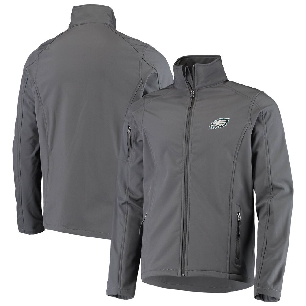 Men's Dunbrooke Charcoal Philadelphia Eagles Sonoma Softshell Full-Zip Jacket