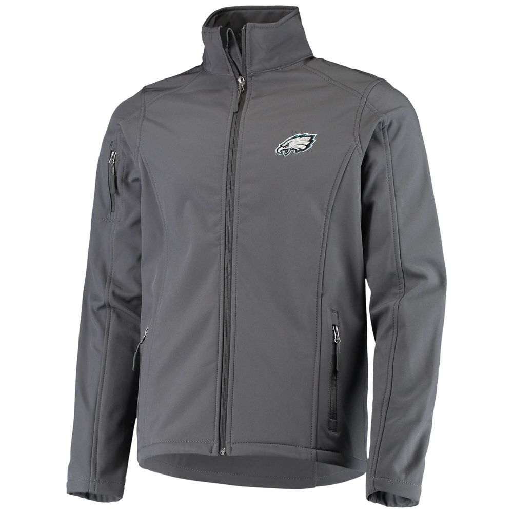 Men's Dunbrooke Charcoal Philadelphia Eagles Sonoma Softshell Full-Zip Jacket