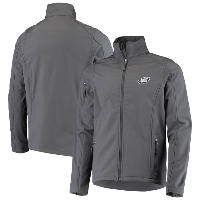 Veste softshell entièrement zippée Sonoma Dunbrooke Charcoal Philadelphia Eagles pour hommes