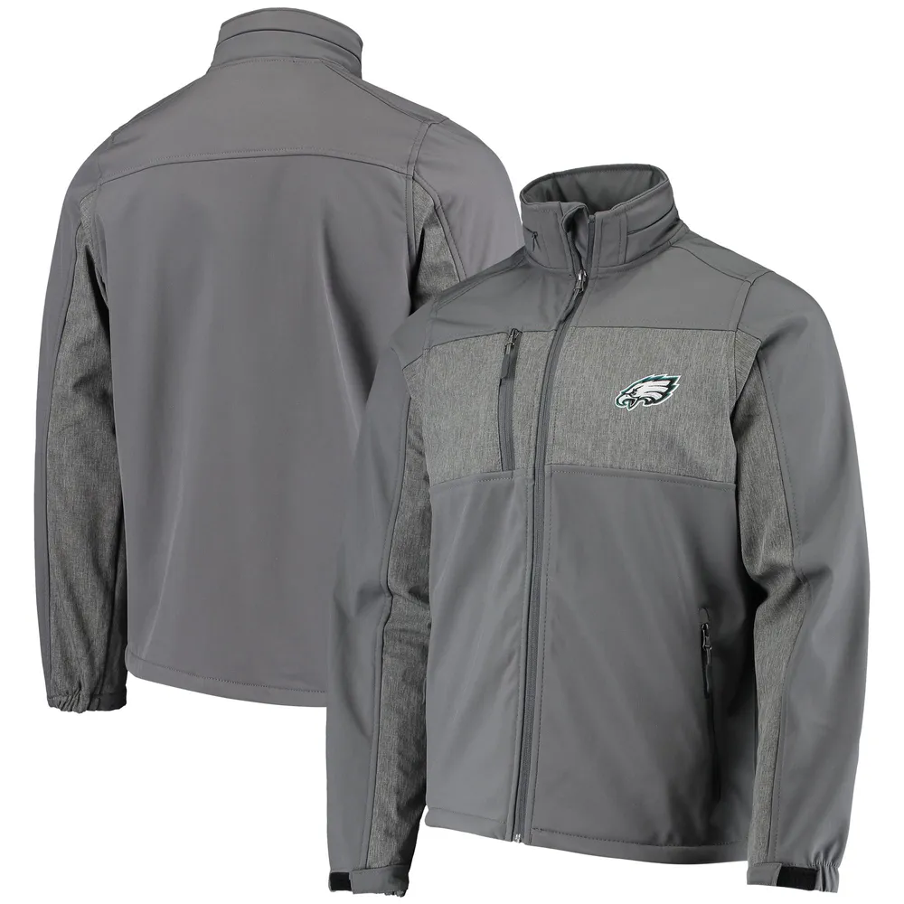 Veste Dunbrooke Graphite Philadelphia Eagles Circle Zephyr Softshell Full-Zip pour homme