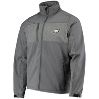 Veste Dunbrooke Graphite Philadelphia Eagles Circle Zephyr Softshell Full-Zip pour homme