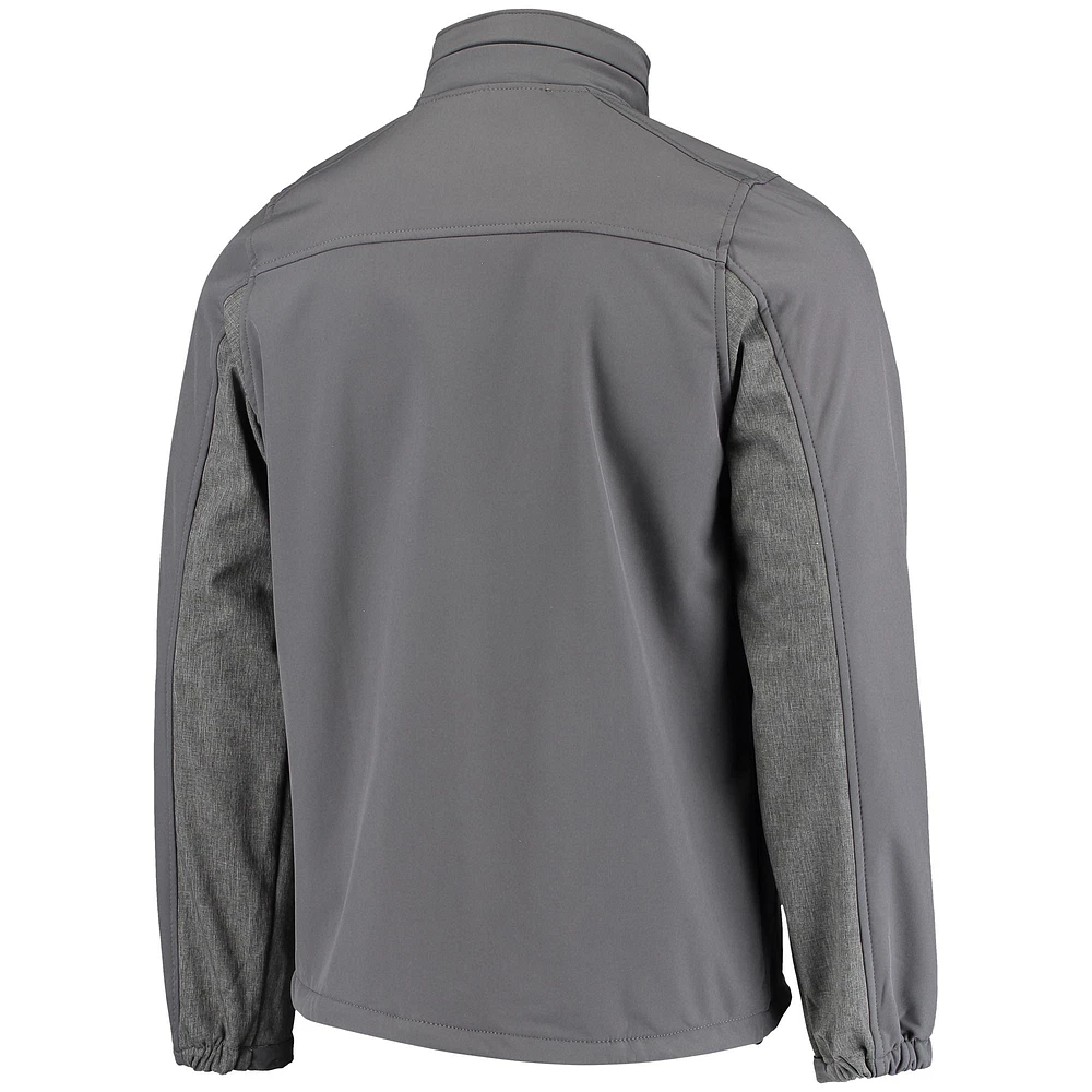 Veste Dunbrooke Graphite Philadelphia Eagles Circle Zephyr Softshell Full-Zip pour homme