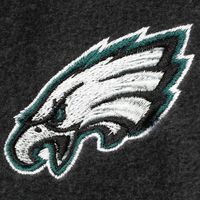 Men's Dunbrooke Heathered Charcoal Philadelphia Eagles Houston Fleece Full-Zip Vest