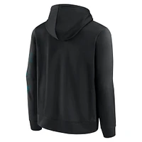 Men's Fanatics Black Philadelphia Eagles Blackout Pullover Hoodie