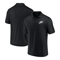 Polo composant noir Fanatics pour hommes des Eagles de Philadelphie